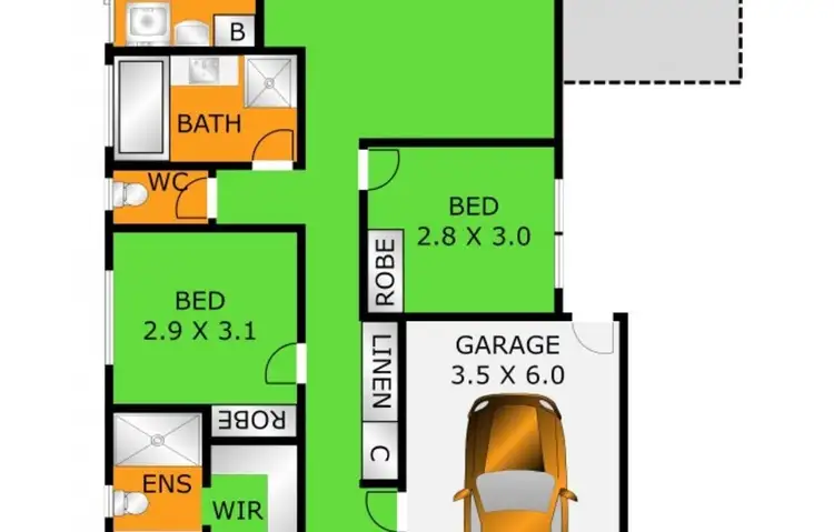 Floorplan of Homely house listing, 36 Drews Road, Marshall VIC 3216