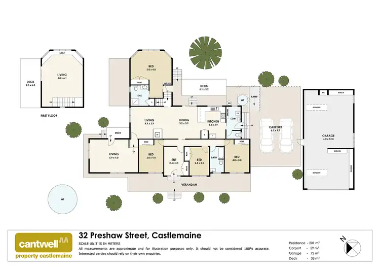 Floorplan of Homely house listing, 32 Preshaw Street, Castlemaine VIC 3450