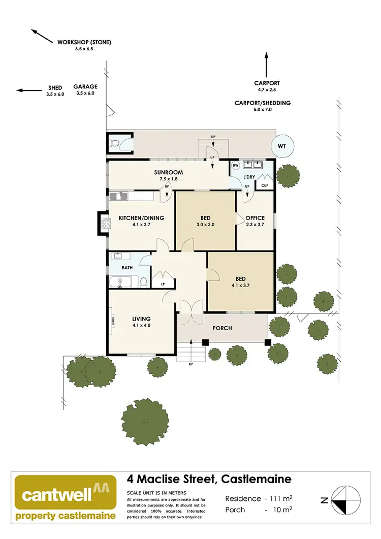 Floorplan of Homely house listing, 4 Maclise Street, Castlemaine VIC 3450