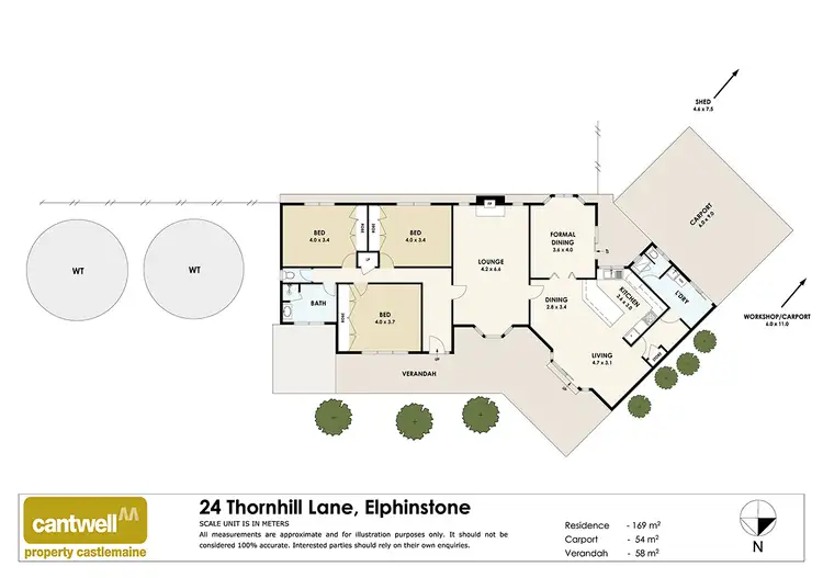 Floorplan of Homely house listing, 24 Thornhill Lane, Elphinstone VIC 3448