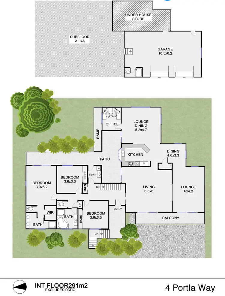 Floorplan of Homely house listing, 4 Portla Way, Ocean Shores NSW 2483