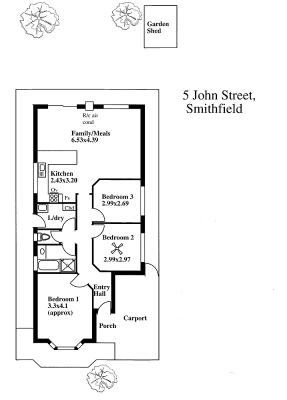 Floorplan of Homely house listing, 5 John Street, Smithfield SA 5114