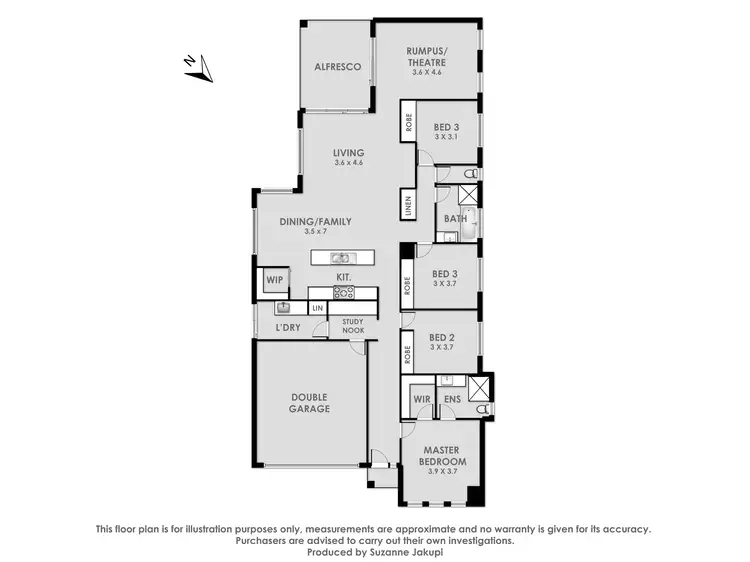 Floorplan of Homely house listing, 23 Prospect Way, Officer VIC 3809