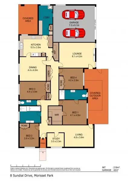 Floorplan of Homely house listing, 8 Sundial Drive, Morisset Park NSW 2264