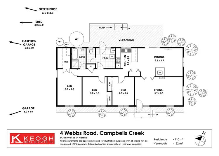 Floorplan of Homely house listing, 4 Webbs Road, Campbells Creek VIC 3451