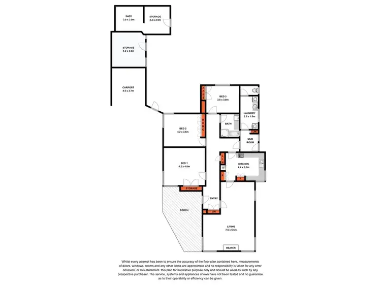 Floorplan of Homely house listing, 107 Mt Baimbridge Road, Hamilton VIC 3300