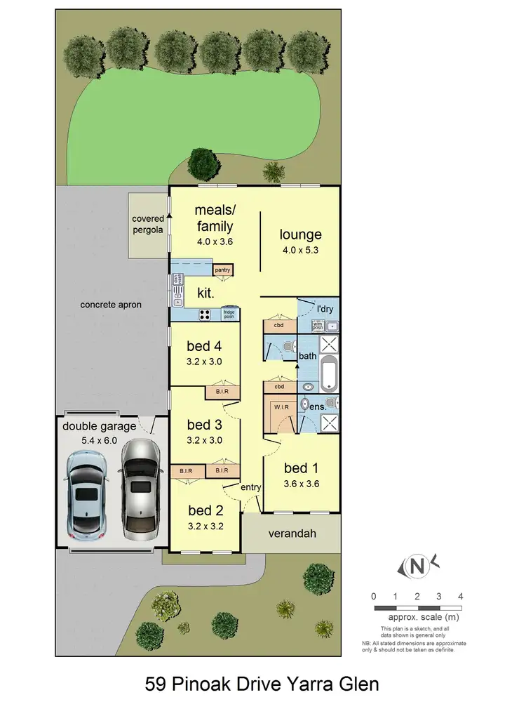 Floorplan of Homely house listing, 59 Pinoak Drive, Yarra Glen VIC 3775
