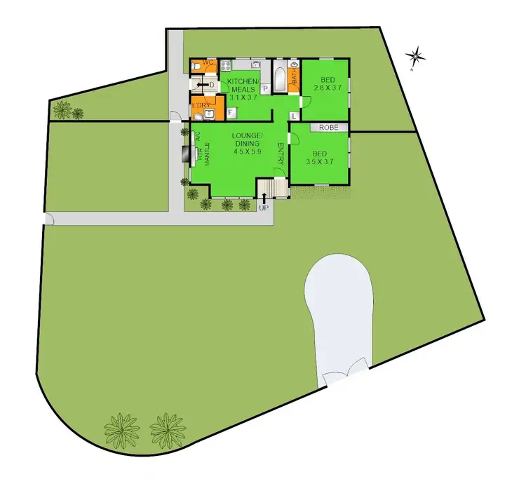 Floorplan of Homely house listing, 13 Ulludulla Street, Norlane VIC 3214