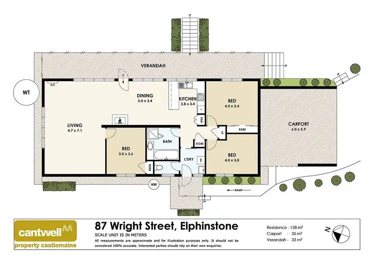 Floorplan of Homely house listing, 87 Wright Street, Elphinstone VIC 3448