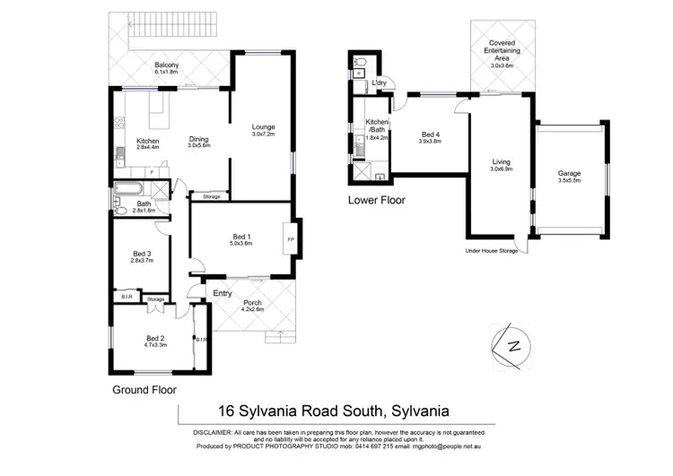 Floorplan of Homely house listing, 16 Sylvania Road, Sylvania NSW 2224