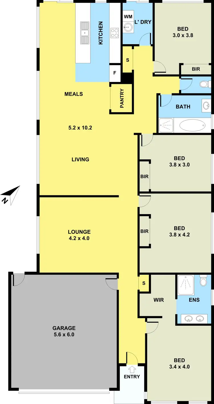 Floorplan of Homely house listing, 11 Europa Bend, Sunshine West VIC 3020