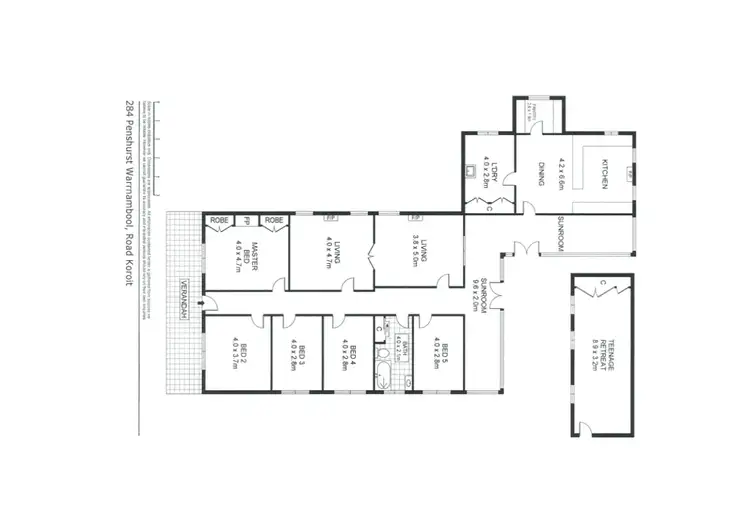 Floorplan of Homely house listing, 284 Penshurst-Warrnambool Road, Koroit VIC 3282