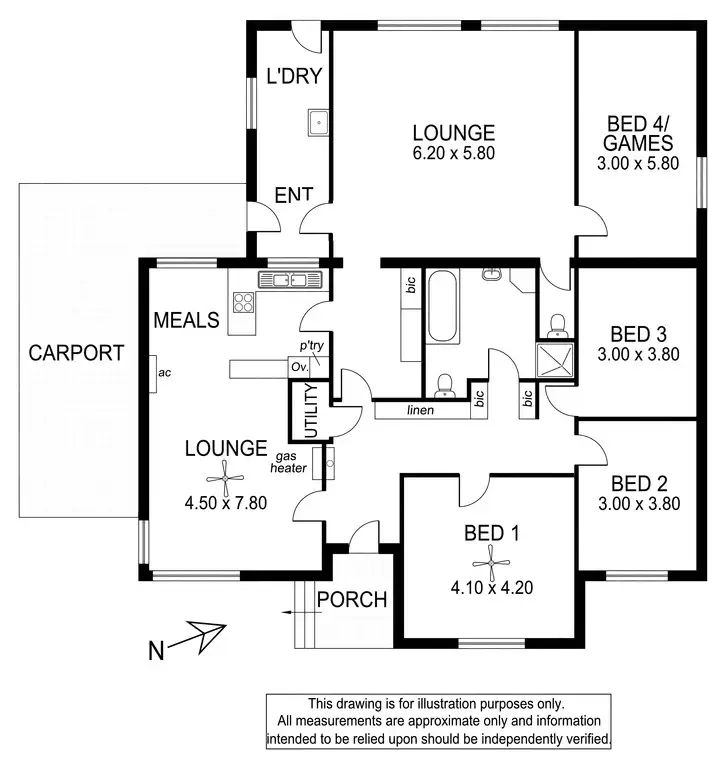 Floorplan of Homely house listing, 5 McGREGOR STREET, Mount Gambier SA 5290