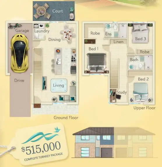 Floorplan of Homely townhouse listing, Address available on request