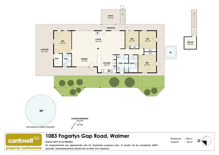 Floorplan of Homely house listing, 1083 Fogarty's Gap Road, Walmer VIC 3463