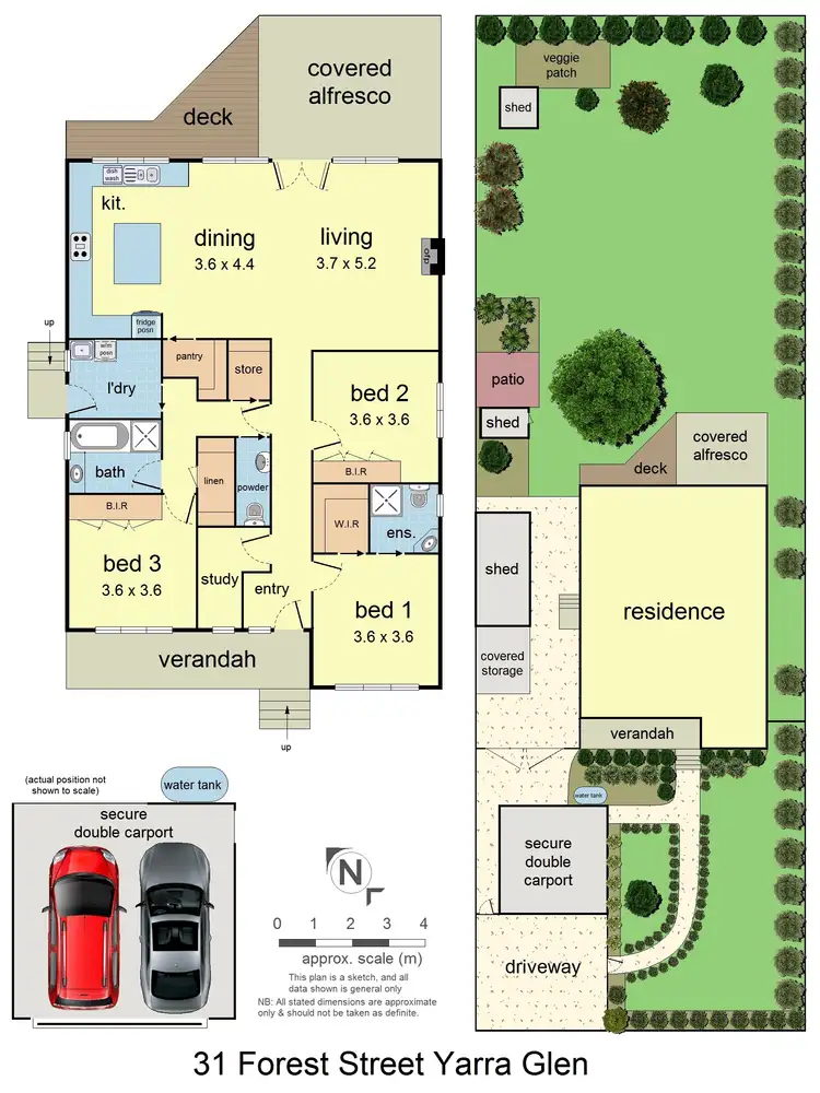 Floorplan of Homely house listing, 31 Forest Street, Yarra Glen VIC 3775