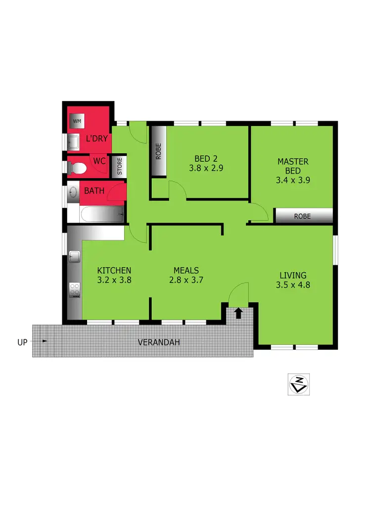 Floorplan of Homely house listing, 9 Swallow Crescent, Norlane VIC 3214