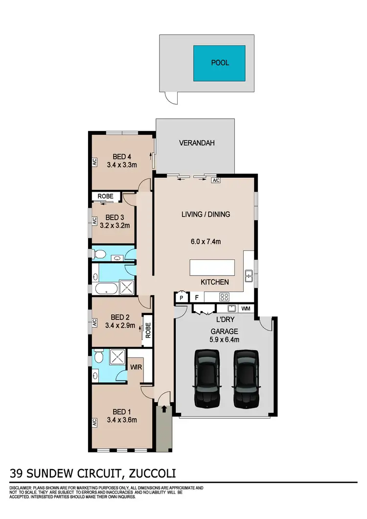 Floorplan of Homely house listing, 39 Sundew Circuit, Zuccoli NT 832