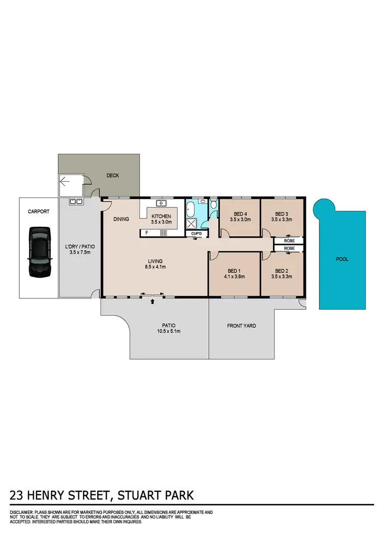 Floorplan of Homely house listing, 23 Henry Street, Stuart Park NT 820