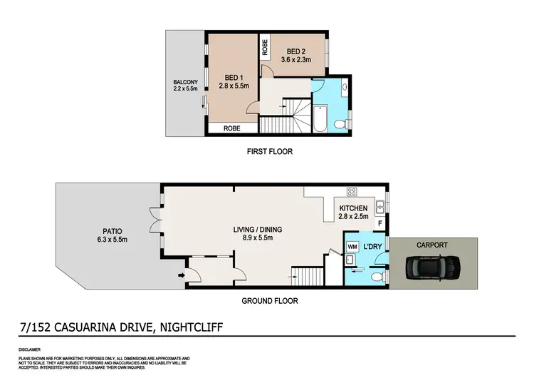 Floorplan of Homely townhouse listing, 7/152 Casuarina Drive, Nightcliff NT 810