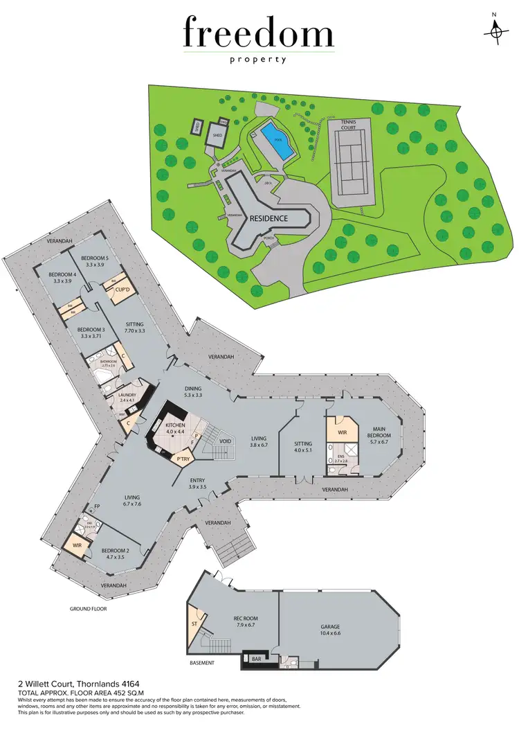 Floorplan of Homely rural property listing, 2 Willett Court, Thornlands QLD 4164
