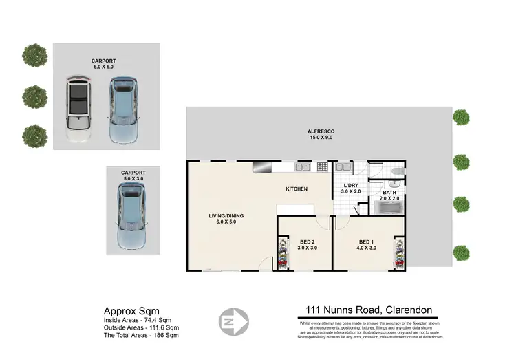 Floorplan of Homely rural property listing, 111 Nunns Road, Clarendon QLD 4311