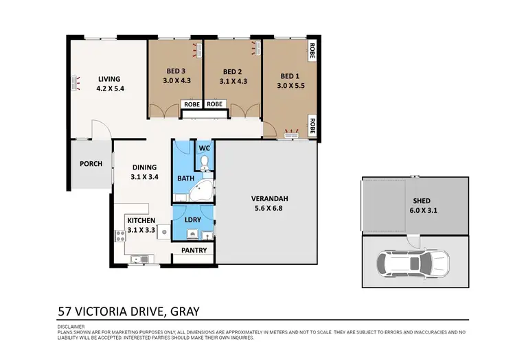 Floorplan of Homely house listing, 57 Victoria Drive, Gray NT 830