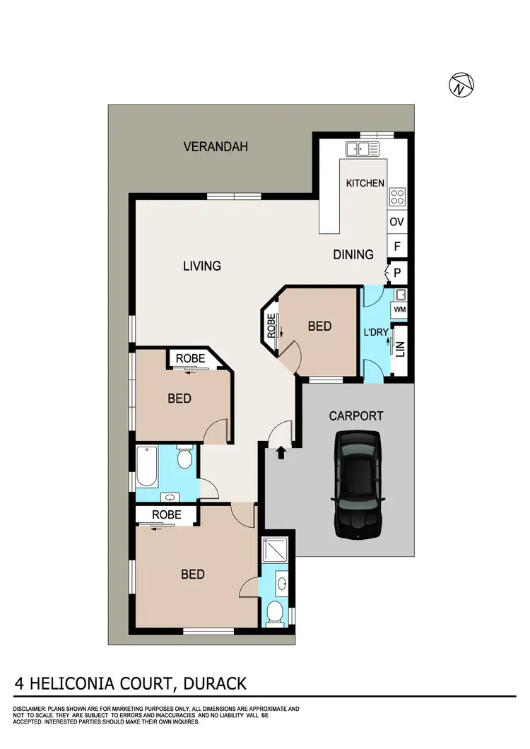 Floorplan of Homely house listing, 4 Heliconia Court, Durack NT 830