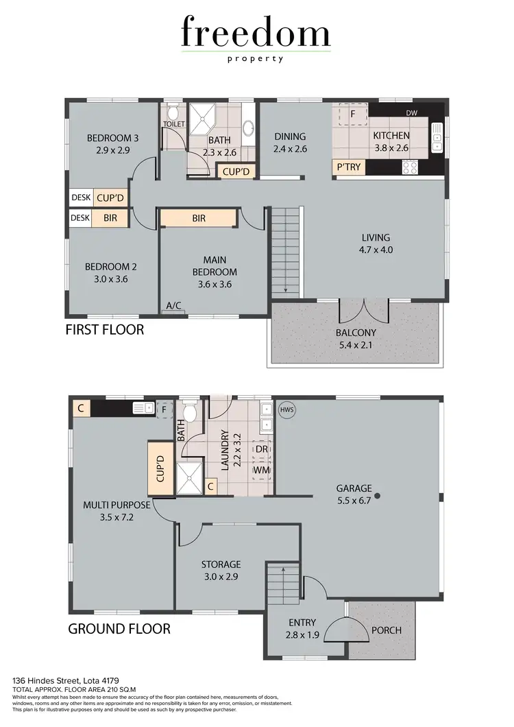 Floorplan of Homely house listing, 136 Hindes Street, Lota QLD 4179