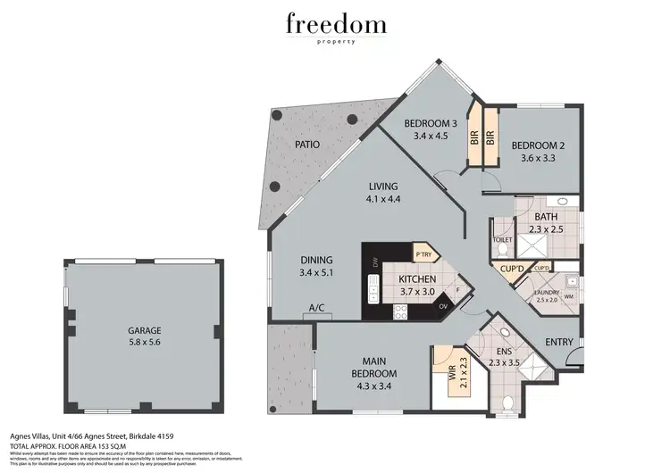 Floorplan of Homely unit listing, 4/66 Agnes Street, Birkdale QLD 4159