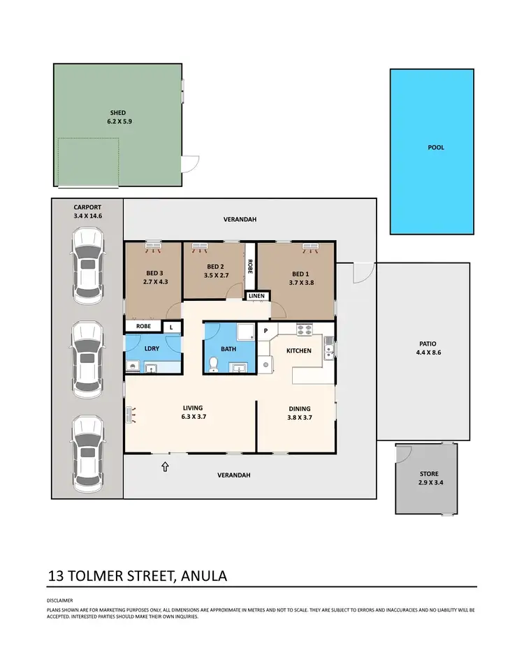 Floorplan of Homely house listing, 13 Tolmer Street, Anula NT 812