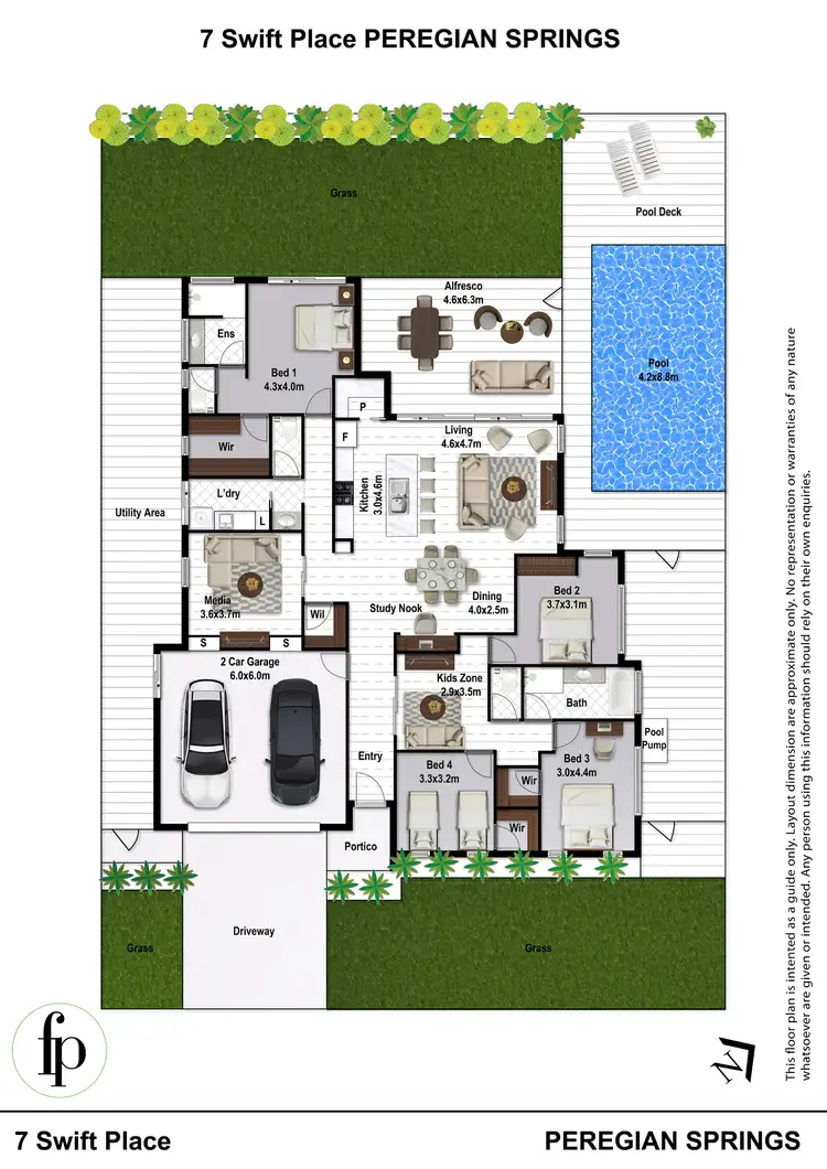 Floorplan of Homely house listing, 7 Swift Place, Peregian Springs QLD 4573