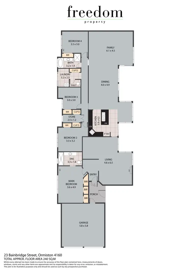Floorplan of Homely house listing, 23 Bainbridge Street, Ormiston QLD 4160