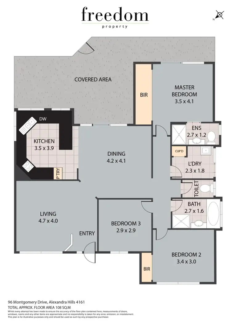 Floorplan of Homely house listing, 96 Montgomery Drive, Alexandra Hills QLD 4161