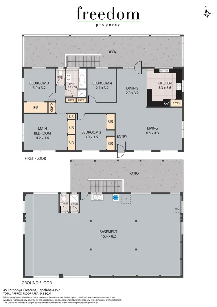 Floorplan of Homely house listing, 49 Larbonya Crescent, Capalaba QLD 4157