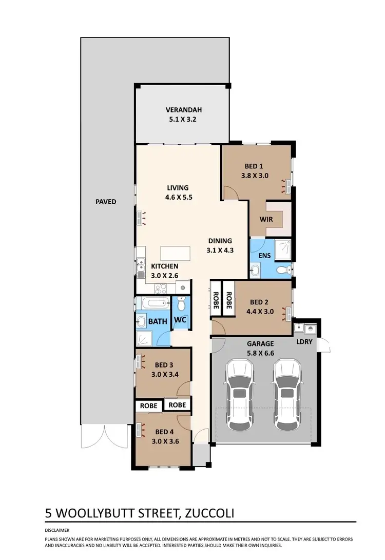 Floorplan of Homely house listing, 5 Woolybutt Street, Zuccoli NT 832