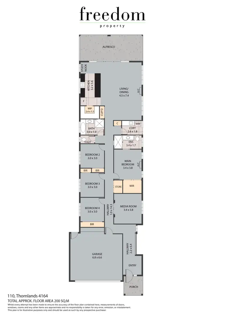 Floorplan of Homely house listing, 110 Thornlands Road, Thornlands QLD 4164