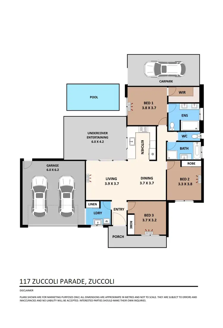 Floorplan of Homely house listing, 117 Zuccoli Parade, Zuccoli NT 832