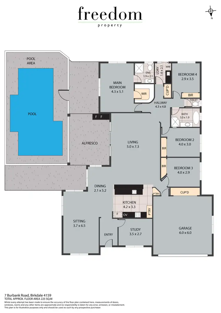 Floorplan of Homely house listing, 7 Burbank Road, Birkdale QLD 4159