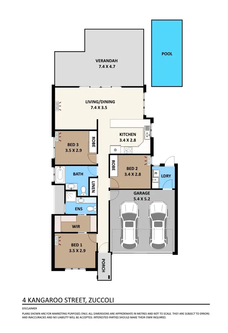 Floorplan of Homely house listing, 4 Kangaroo Street, Zuccoli NT 832