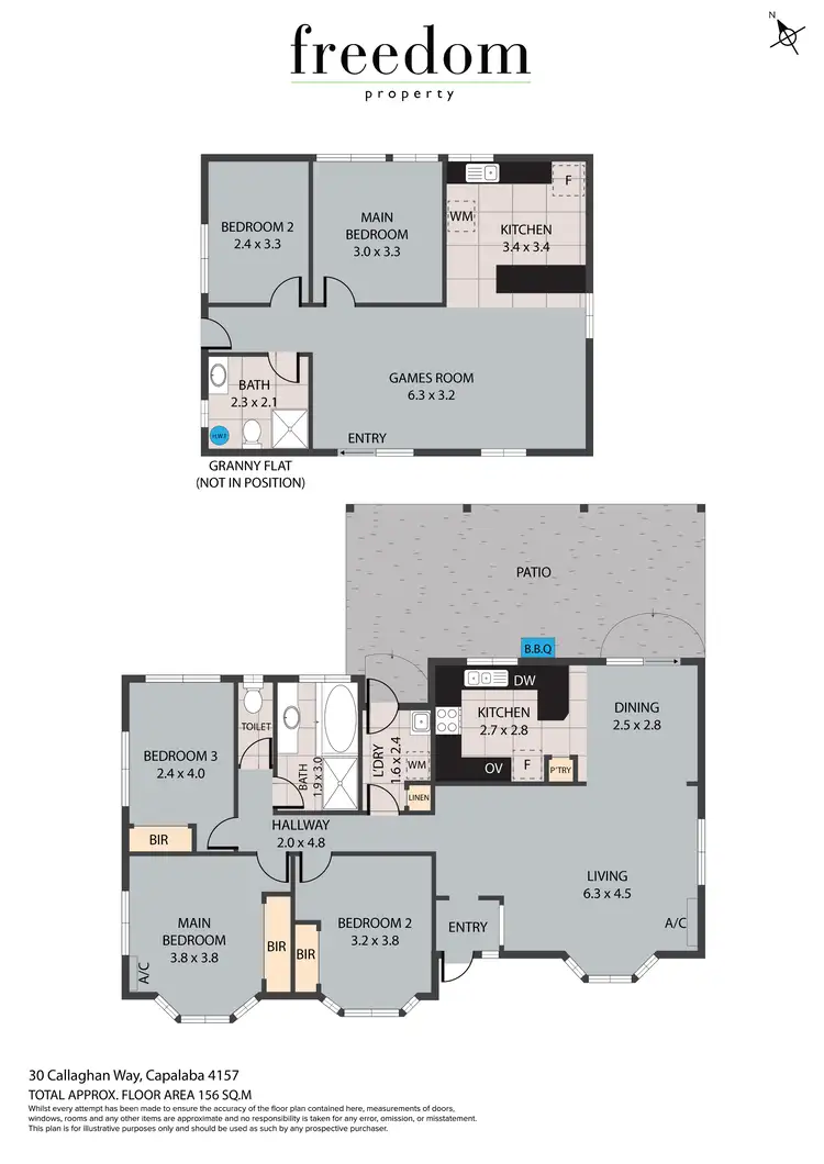 Floorplan of Homely house listing, 30 Callaghan Way, Capalaba QLD 4157