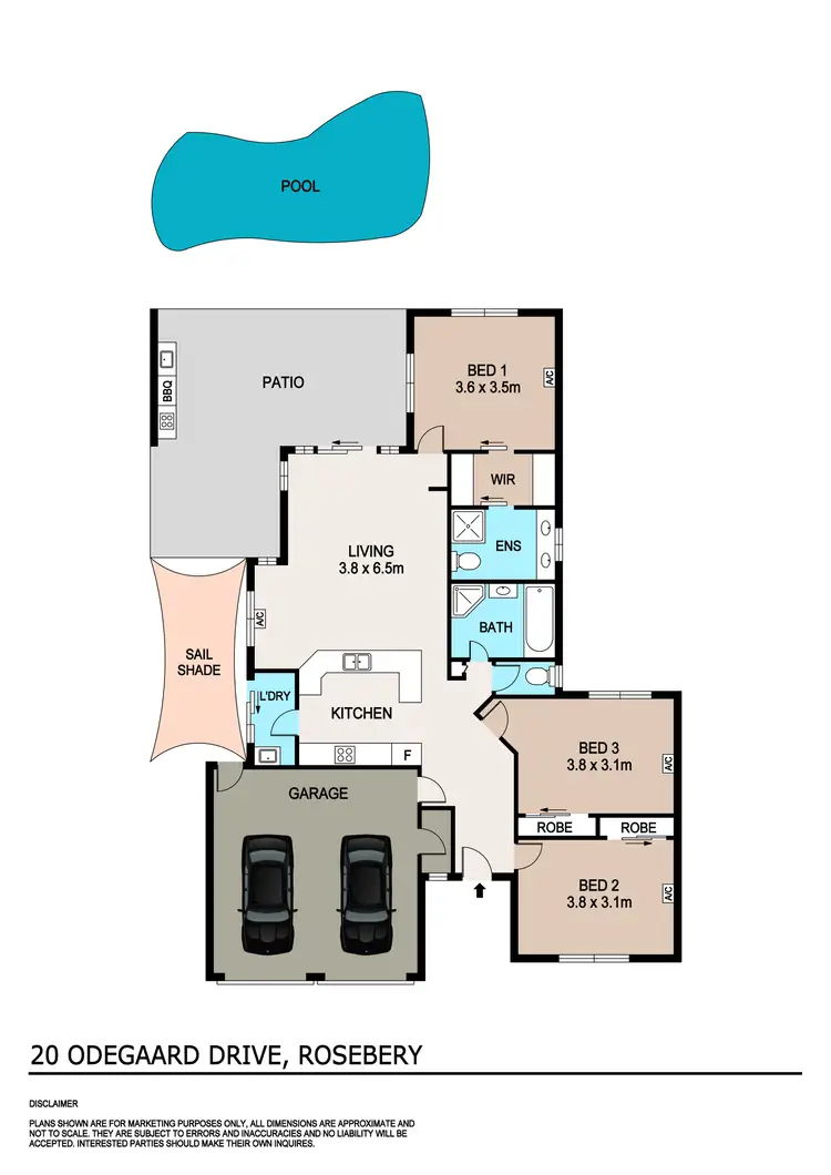 Floorplan of Homely house listing, 20 Odegaard Drive, Rosebery NT 832