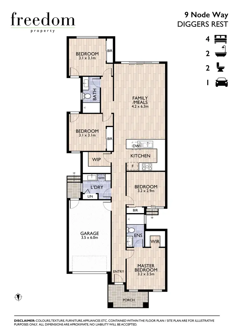 Floorplan of Homely house listing, 9 Node Way, Diggers Rest VIC 3427