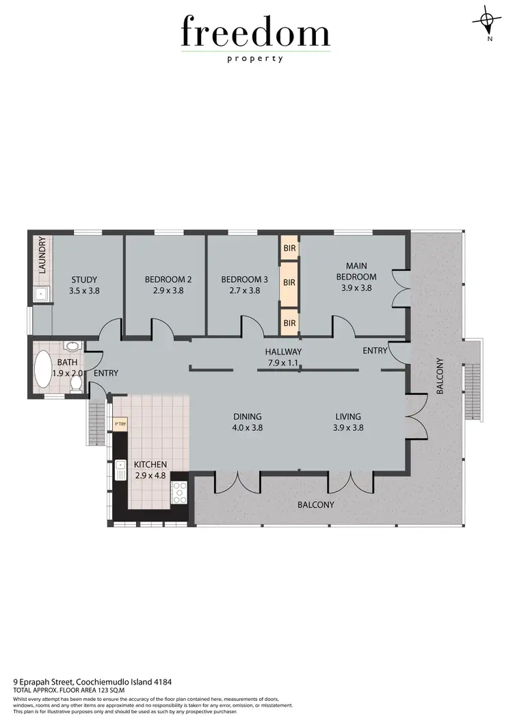 Floorplan of Homely house listing, 9 Eprapah Street, Coochiemudlo Island QLD 4184