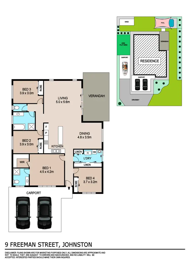 Floorplan of Homely house listing, 9 Freeman Street, Johnston NT 832