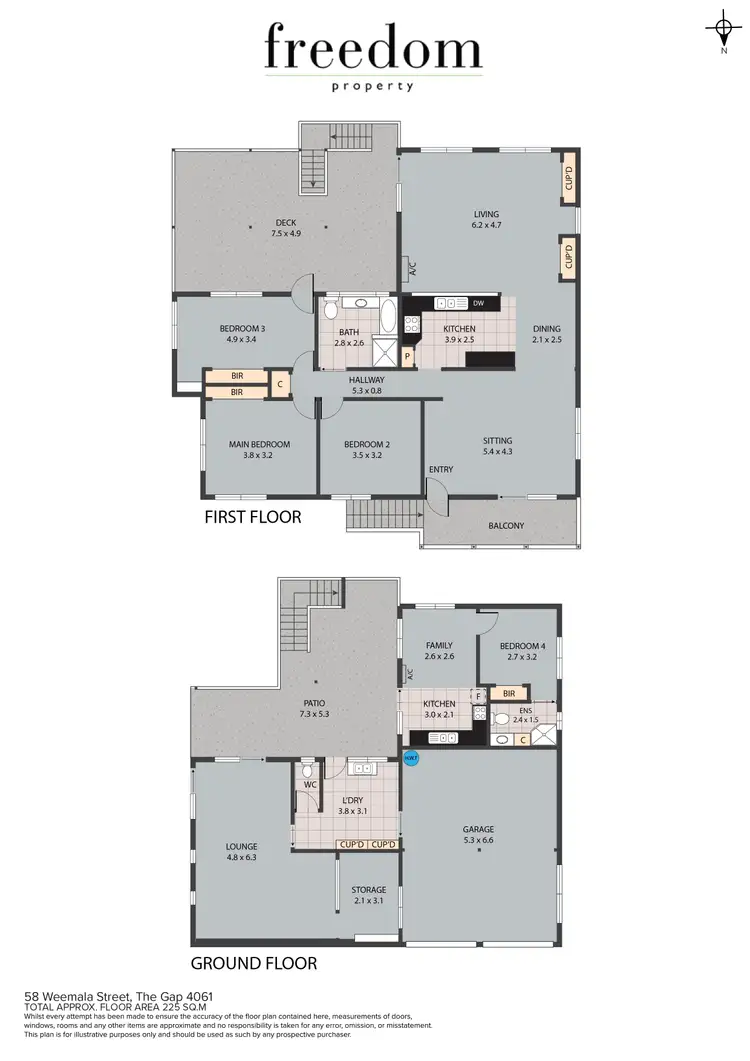 Floorplan of Homely house listing, 58 Weemala Street, The Gap QLD 4061