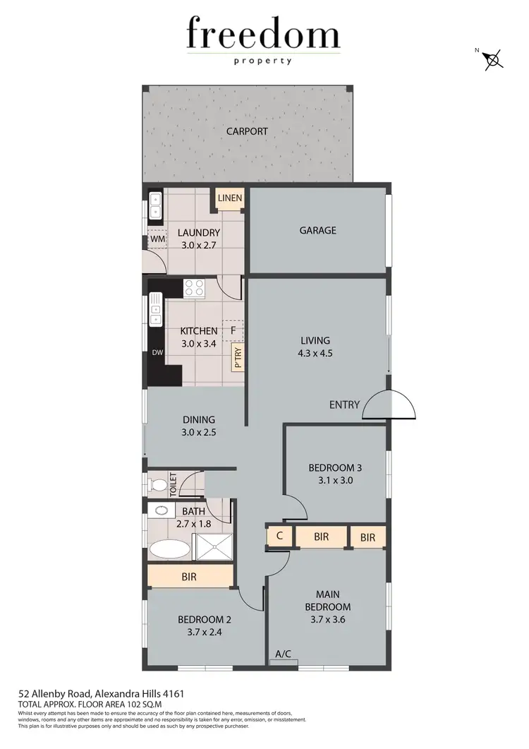 Floorplan of Homely house listing, 52 Allenby Road, Alexandra Hills QLD 4161