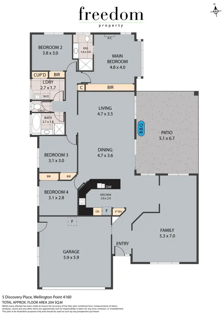 Floorplan of Homely house listing, 5 Discovery Place, Wellington Point QLD 4160