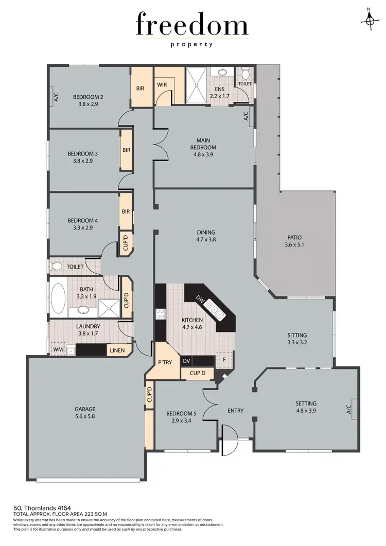 Floorplan of Homely house listing, 50 Thornlands Road, Thornlands QLD 4164
