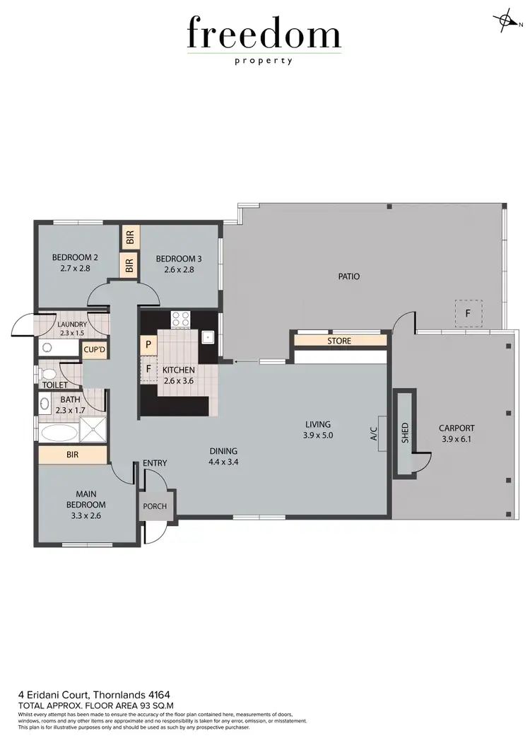 Floorplan of Homely house listing, 4 Eridani Court, Thornlands QLD 4164